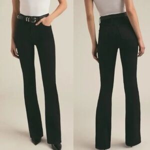 Favorite Daughter The Valentina Shortie High Rise Mini Boot Kyoto Denim Jeans 32